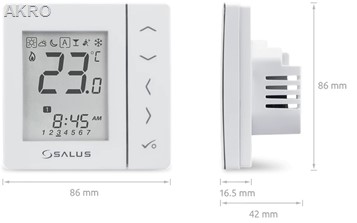 SALUS VS30W tygodniowy cyfrowy regulator